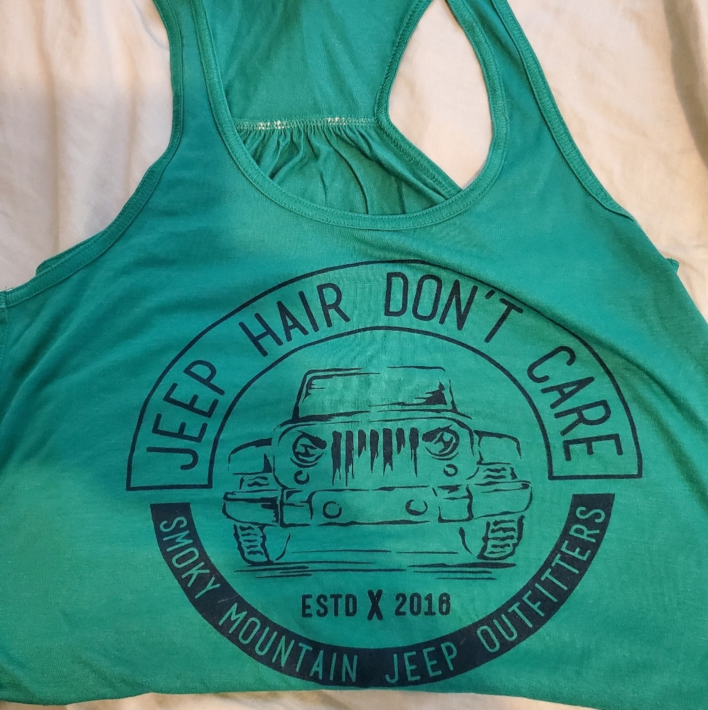 Jeep Hair Don't Care racerback tank